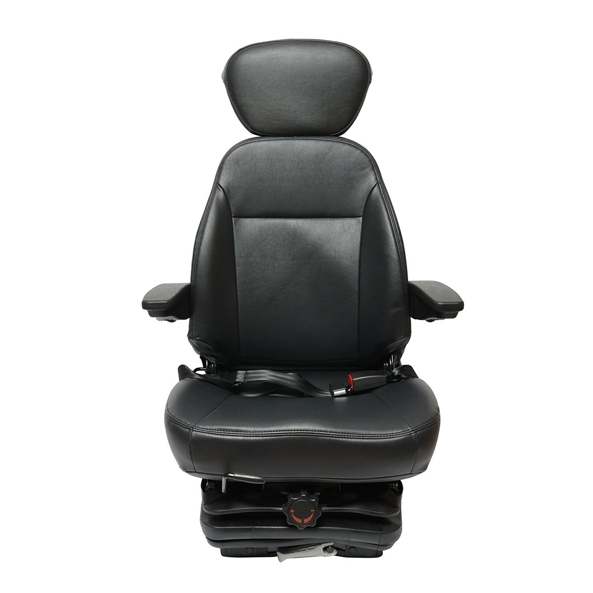 Scaun universal reglabil pentru tractor cu centura de siguranta, cotiere si suspensie mecanica 840x600mm